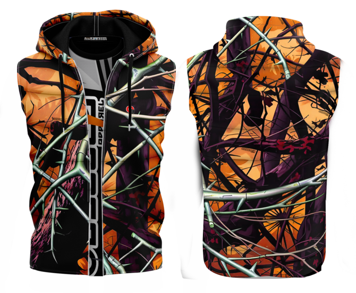 Ladies Camo Bodywarmer - Camo Syck - Orange