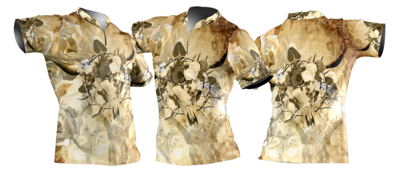 ladies camo floral skulls d3