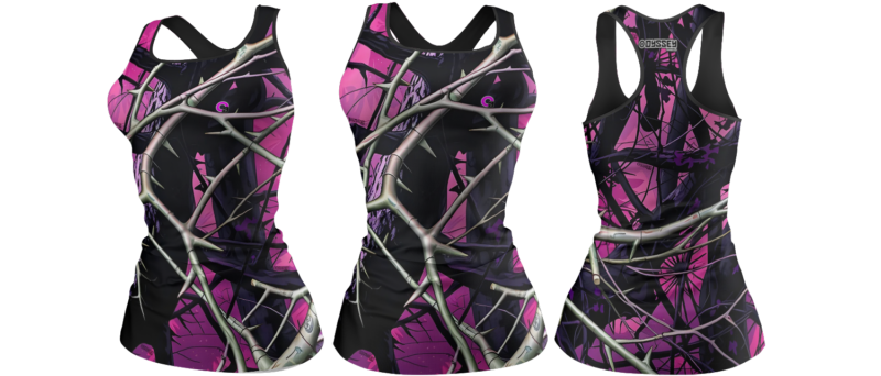 Ladies Camo Tank top - Camo Syck - Pink