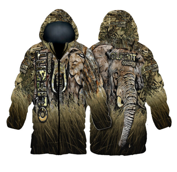 Odyssey Coat - Camo - Grass Range Elephant
