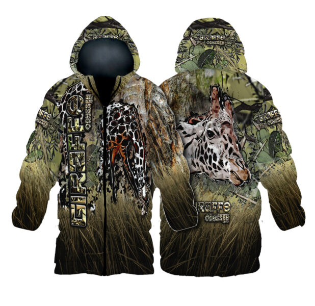 Odyssey Coat - Camo - Grass Range Giraffe