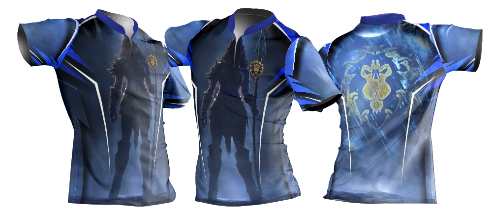 gaming shirt alliance hunter blue