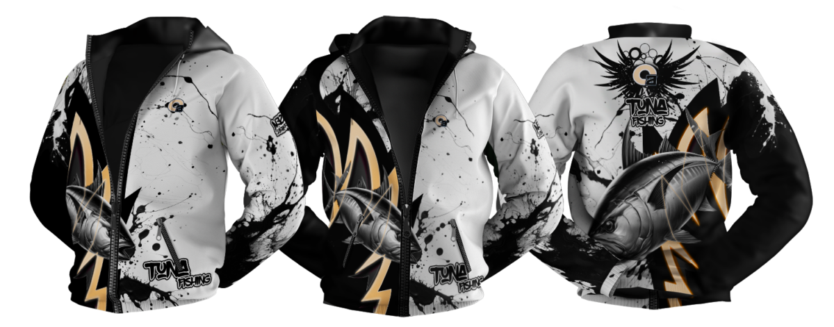 Sublimation Fishing Jacket/Hoodie - D# 68 Tuna
