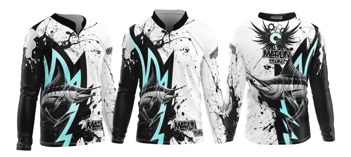 d68 marlin fishing shirt
