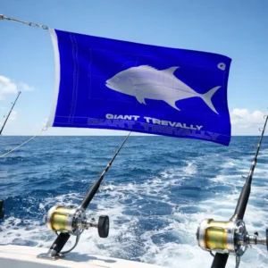 Lines Boat Fish Flag - Giant Trevally