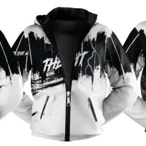 Sublimation Fishing Jacket/Hoodie - D#71 Tiger Fish