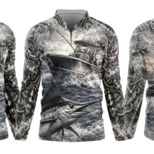 d73 marlin fishing shirt