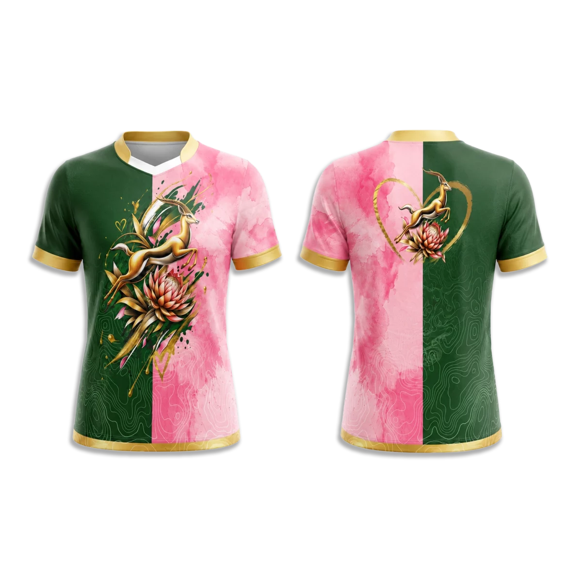 Springbok Rugby Shirt - Springbok Pink