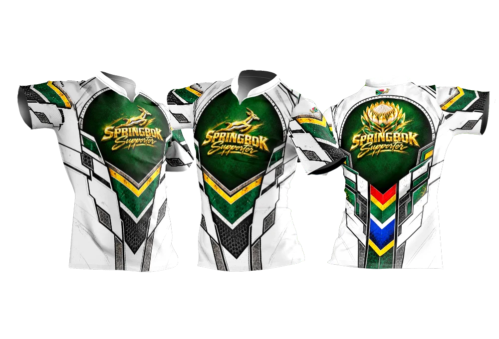 Springbok Rugby Shirt – Springbok Tactical White