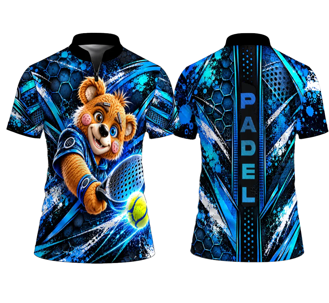 blue padel shirt