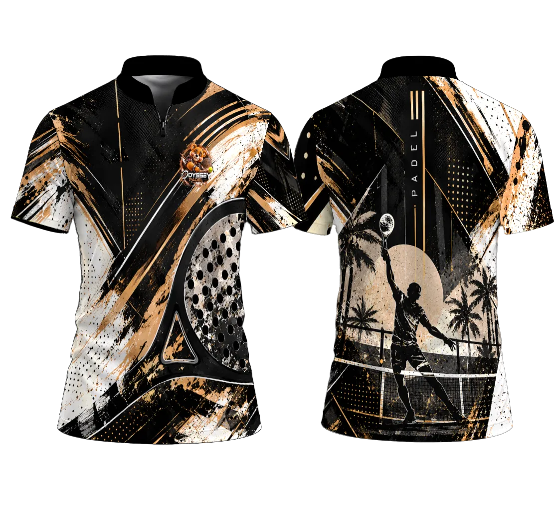gold padel shirt