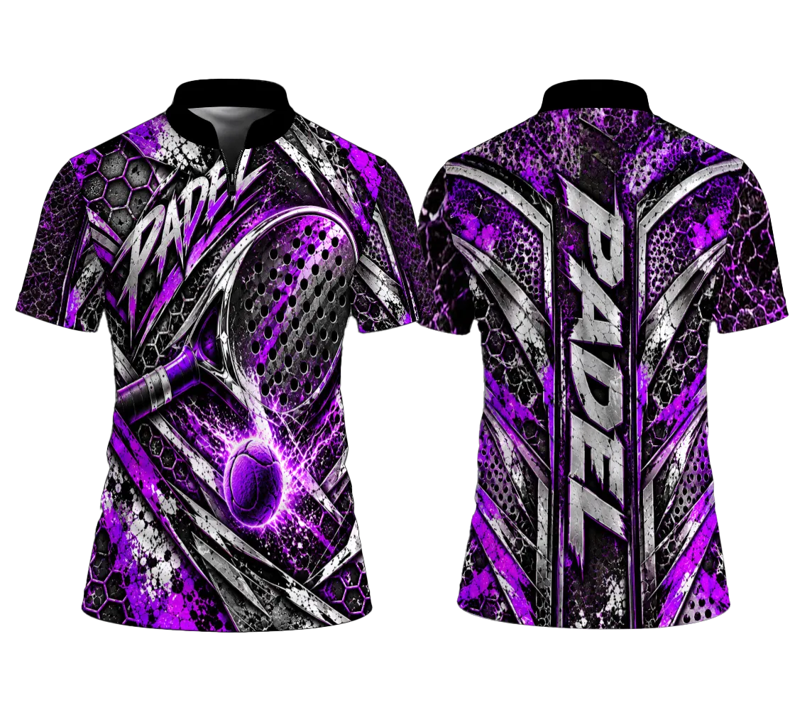 purple padel shirt