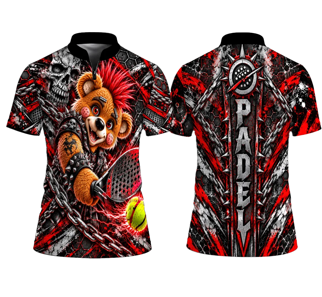 red padel shirt