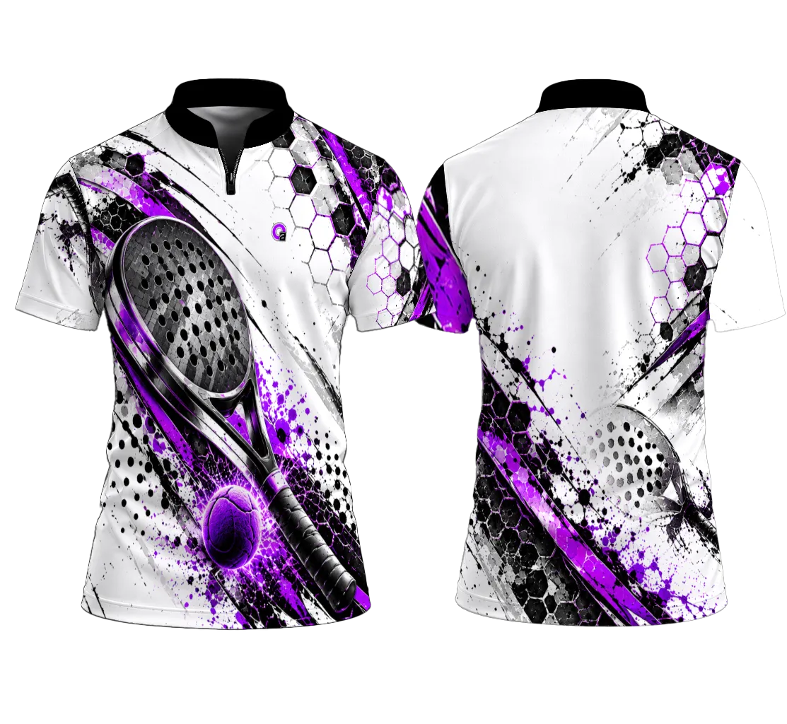 white padel shirt