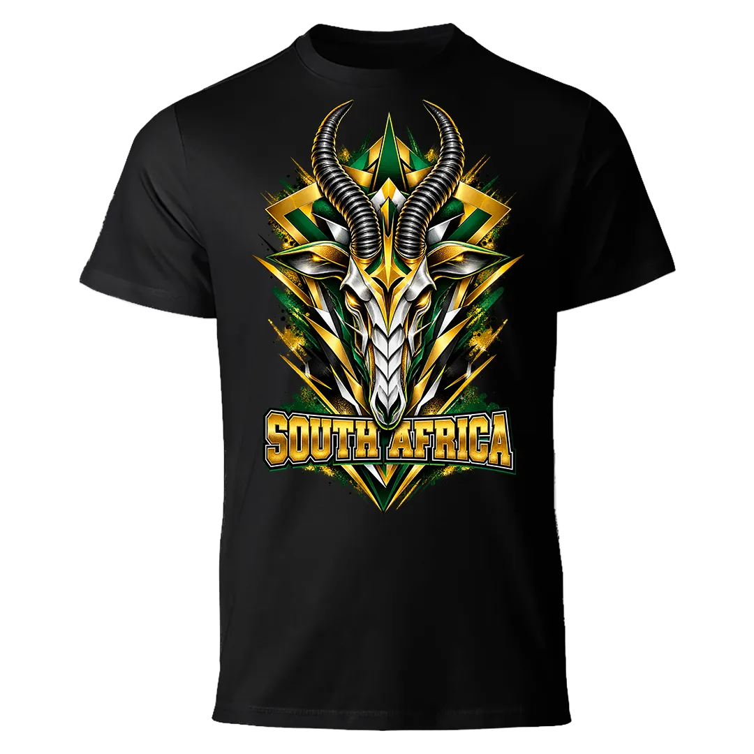green metal springbok shirt