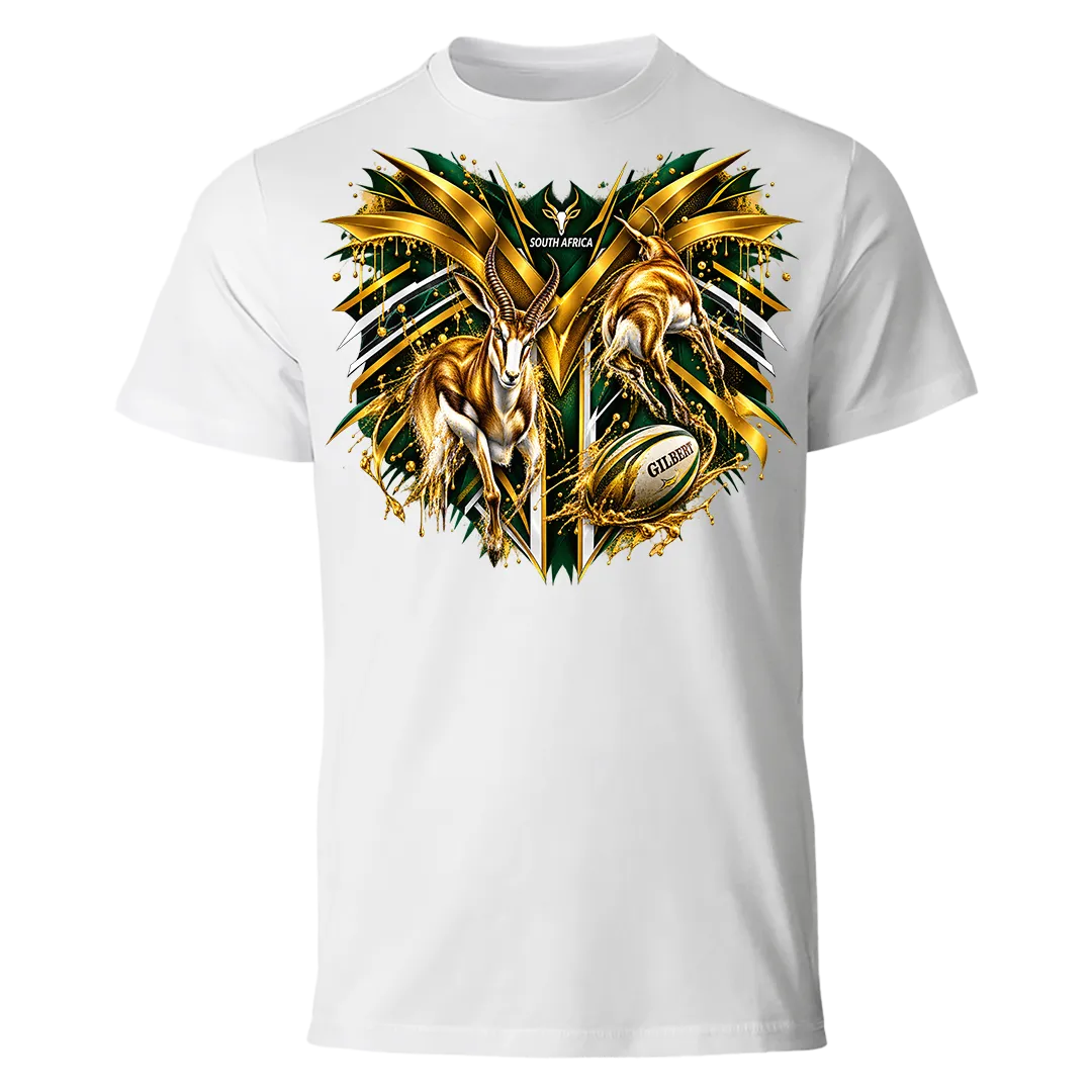 twin springbok gold shirt